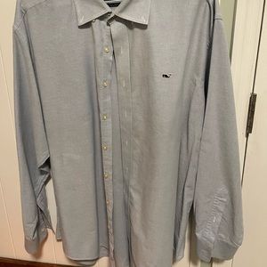Vineyard vines long sleeve button up blue XXL